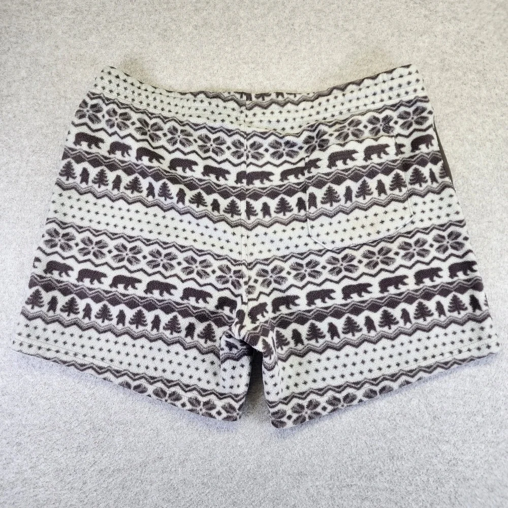 Chubbies Mens XXL 2XL Fleece Lounge Shorts Gray Fair Isle Bear Sweat Shorts